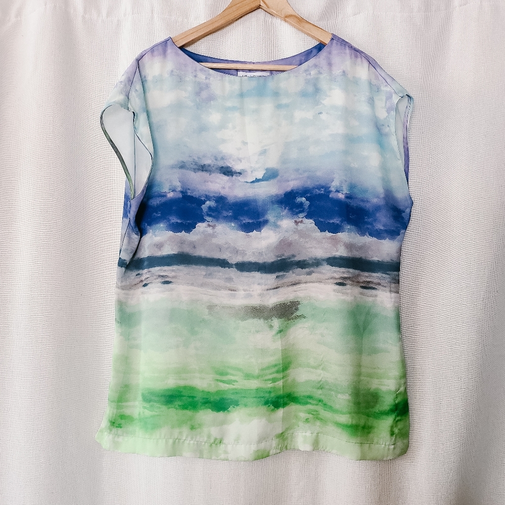 Watercolor Landscape Top